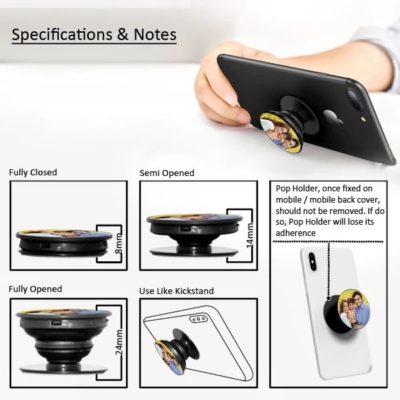 Custom PopSocket Online - ₹129 | Personalized Photo Mobile Pop Holder