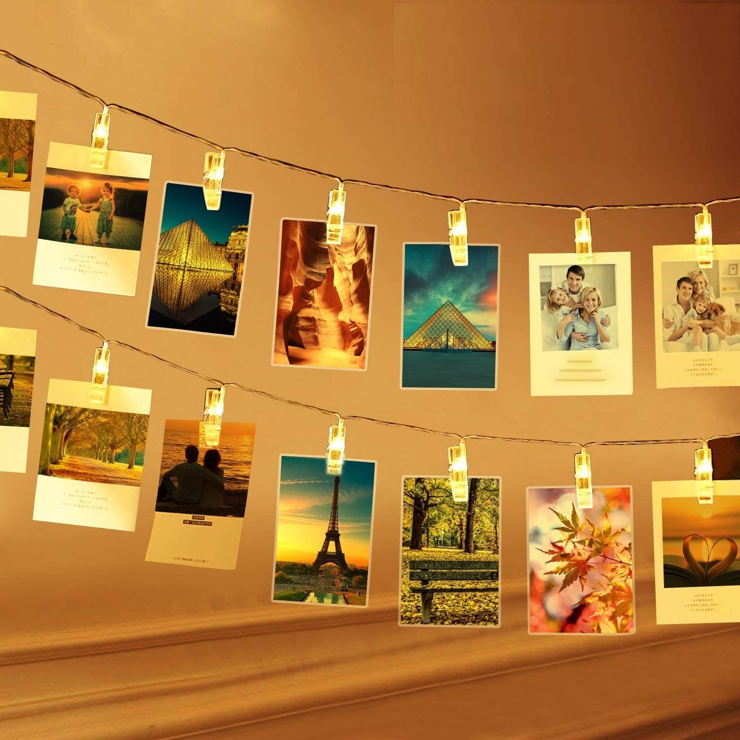 Photo String Lights 10 LED Fairy Lights With Photo Clips