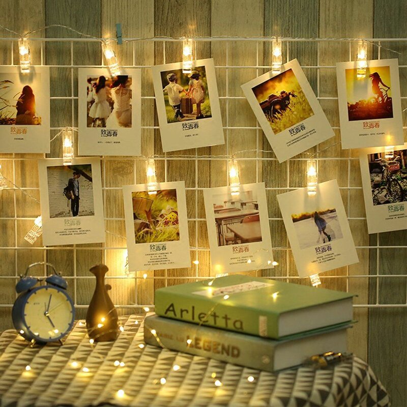 Light Clips For Photos - 16 LED | Fairy Lights With Photo Clips