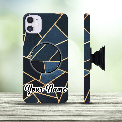 Marble Design Mobile Case with Pop Holder