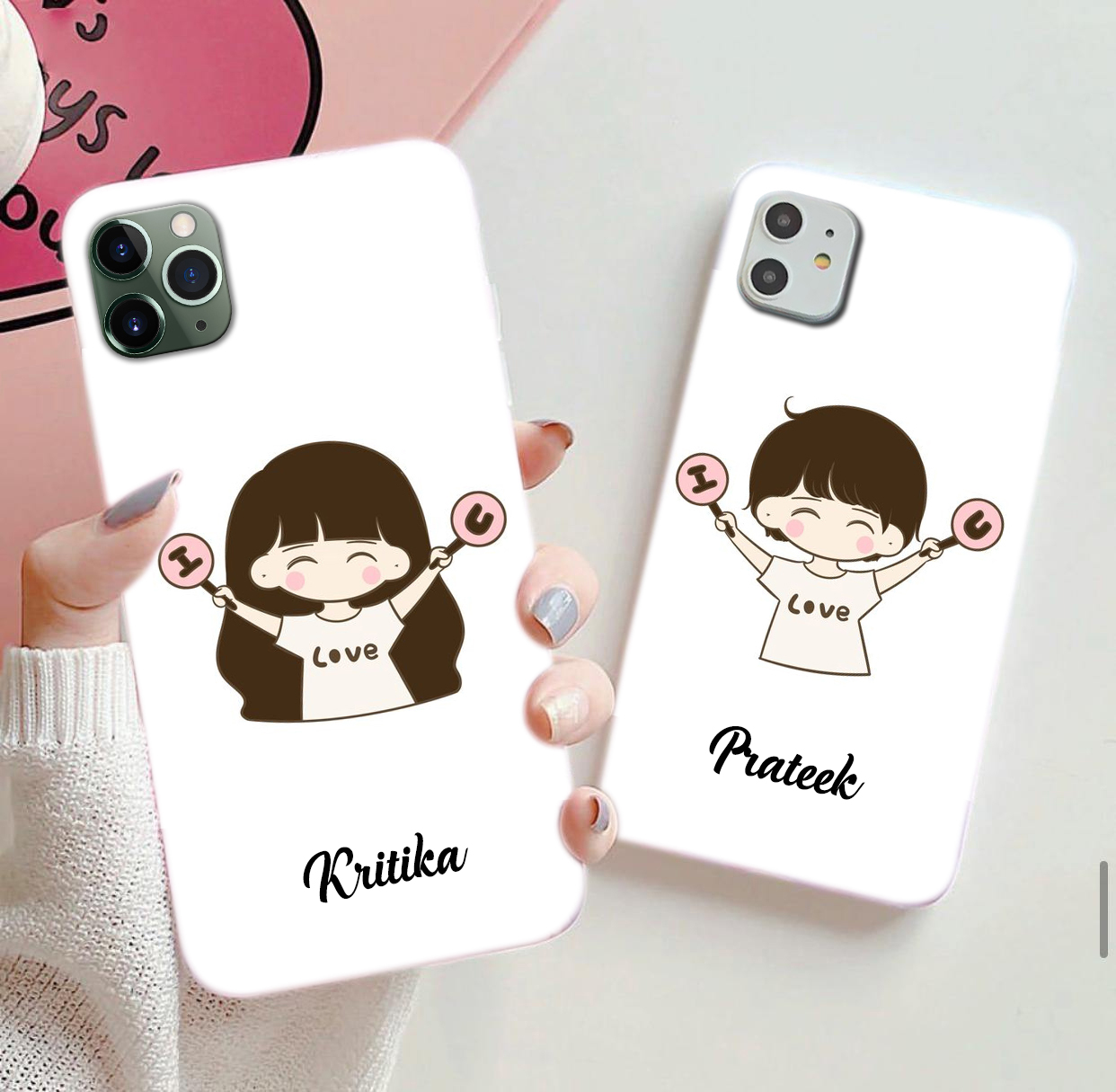 142 – Love is Everywhere Couple Mobile Case