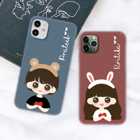 176 – Honey Bunny Cute Couple Mobile Cover